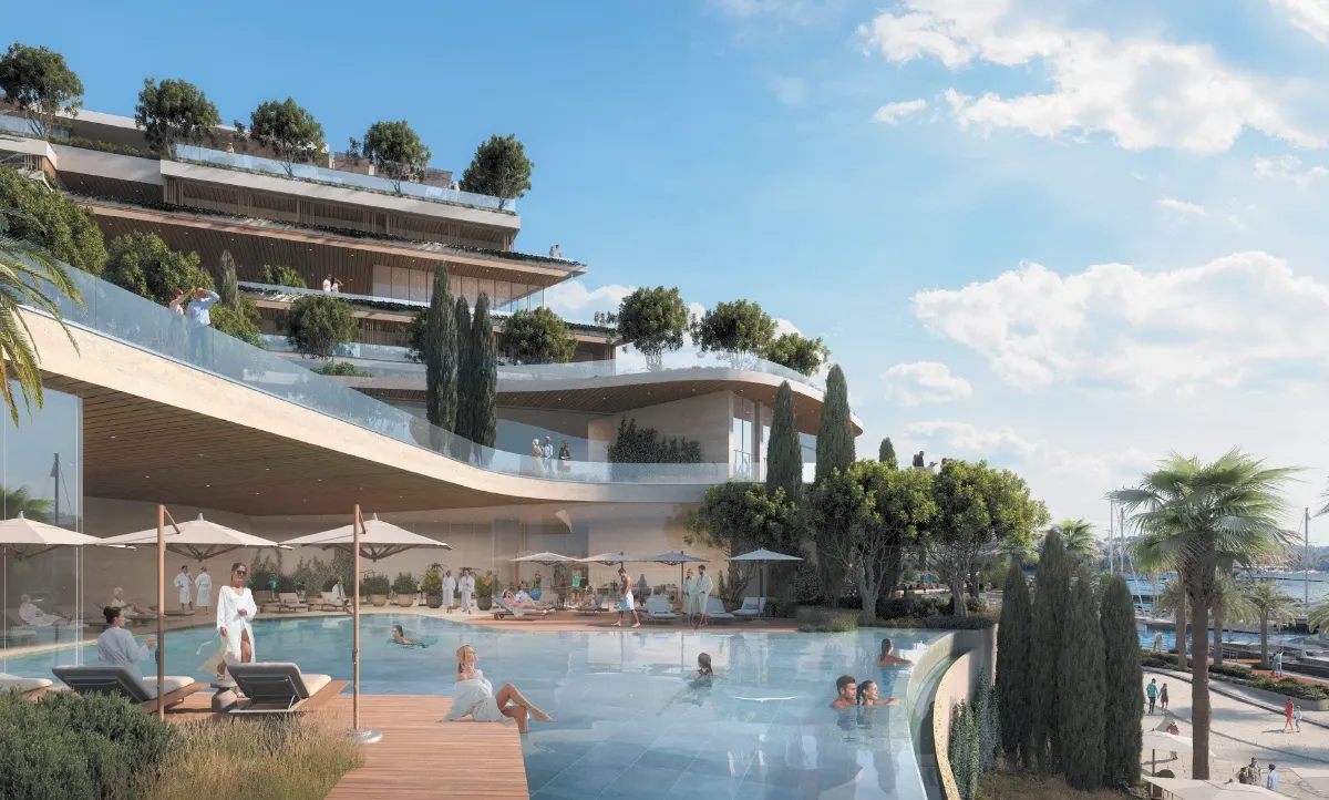 Outdoor Spa Infinity Pool